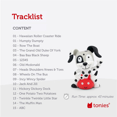 Tonies Audio Character Favourite Children'S Songs Playtime And Action Songs 2